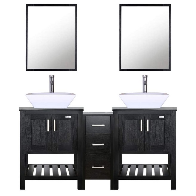 Small Bathroom Double Vanity Ideas, What Is The Smallest Double Vanity